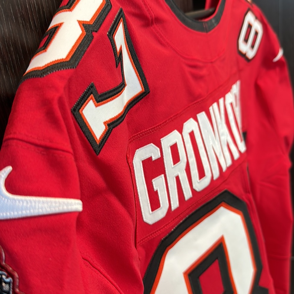 Rob Gronkowski Tampa Bay Buccaneers Nike Vapor Elite Authentic Jersey - 52/XXL - Picture 14 of 16